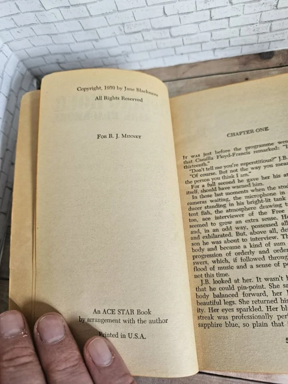 Vintage Ace Gothic 1959 The Missing Hour by Jane Blackmore Romantic Suspense HTF